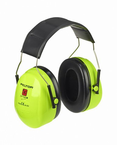 Наушники противошумные 3M Peltor Optime II, повышенной видимости, неоновый зеленые (несклад. оголов)