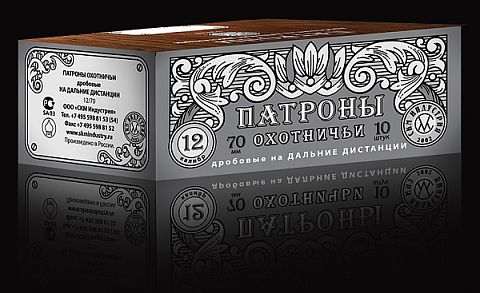 Патрон дробовой СКМ Инд. 12/70, 36 гр. №0 дальн. дист. (10 шт.)