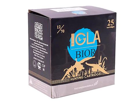 Патрон Игла-BIOR 12/70 картечь 8,5мм 32г.(25 шт.)