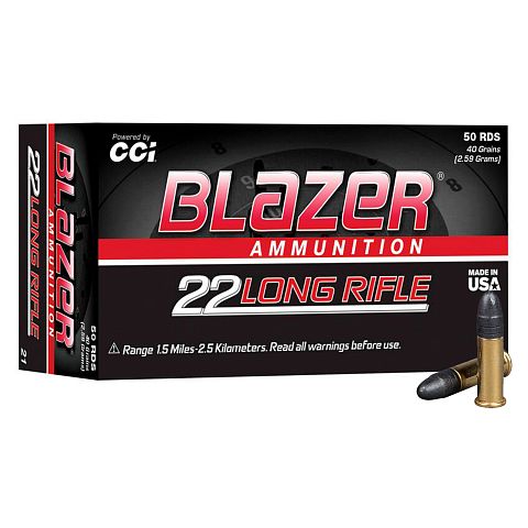 Патрон  CCI 22 LR  Blazer 40/2.59г   High Velocity (25 шт)
