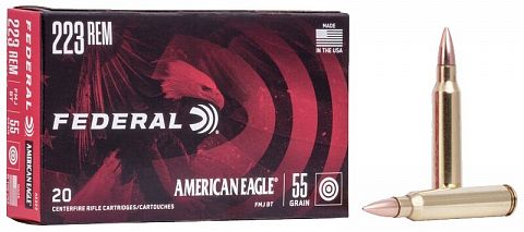 Патрон FEDERAL .223Rem American Eagle Tac FMJ  3,6г. (20 шт.)