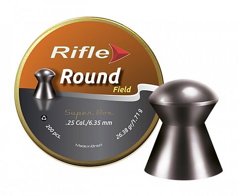 Пули RIFLE Field Series Round 6,35мм 1,71г. (200 шт.)