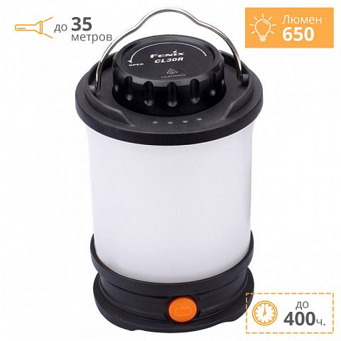 Фонарь FENIX CL30R (Черный)