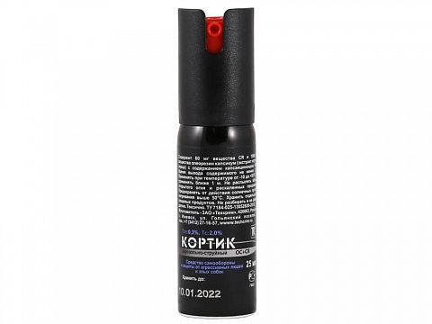 Перцовый баллончик газовый  "Кортик" , 25 мл