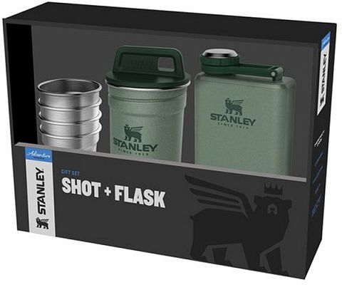 Набор стопок STANLEY Adventure 0,59ML + Фляга 0,23L (Зеленый)