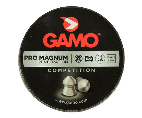 Пули Gamo Pro-Magnum, 4,5мм 0.49г. (500 шт.)