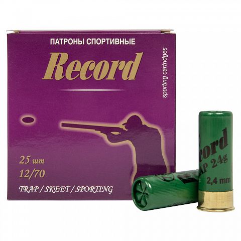 Патрон Рекорд СПОРТ TRAP 12/70 №7.5  24 г.  (25 шт.)