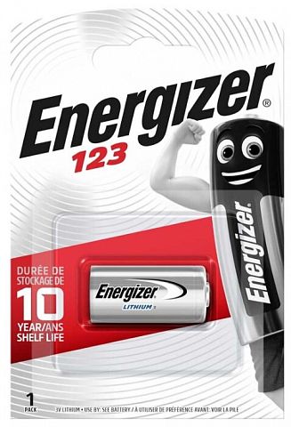 Батарейка ENERGIZER Lithium 3V 123 FSB 1 (уп. 1 шт.)