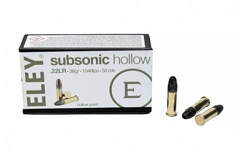 Патрон ELEY  SUBSONIC HOLLOW  к.22LR  2,46 г (50 шт)