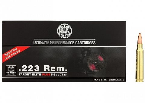 Патрон RWS .223Rem Target Elit Plus 5г. (20 шт.)