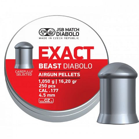 Пули JSB Exact Beast, 4,52мм 1,05г. (250 шт.)