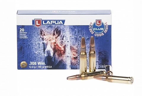 Патрон LAPUA .308 Win Mega SP 12,0г. (20 шт.)