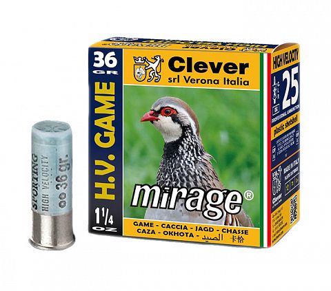 Патроны CLEVER MIRAGE 12/70 №5 T3 H.V. Game 36г. (25 шт.)