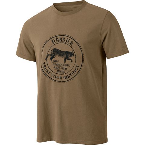Футболка HARKILA Wildlife Lynx S/S (Khaki)
