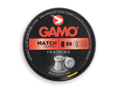 Пули Gamo Match Classic, 5,5мм 1г. (250 шт.)