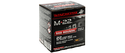 Патрон WINCHESTER .22 LR LRN M22  2.59 г. 