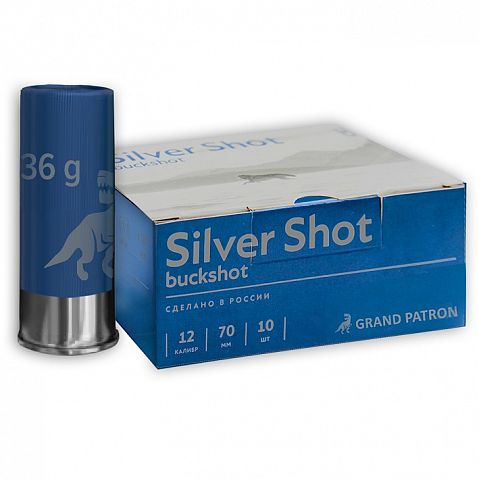 Патрон ГЛАВПАТРОН SILVER SHOT 12/70 картечь 8,5 мм  36г. (25 шт.)
