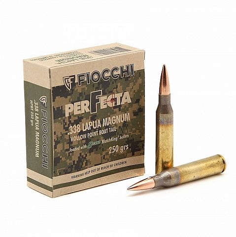 Патрон FIOCCHI .338 LAPUA Mag HPBT Sierra Match King  19,44г. (10 шт.)