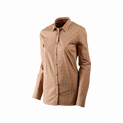РУБАШКА HARKILA SELJA LADY L/S CHECK SHIRT MOONLIGHT ROSE CHECK