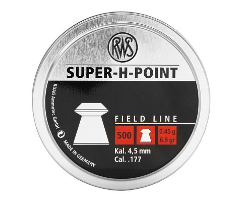 Пули RWS Super-H-Point 4,5мм 0,45г. (500 шт.)