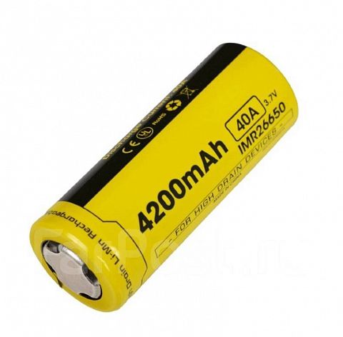 Аккумулятор Nitecore IMR 26650A 3.7V 4200mah