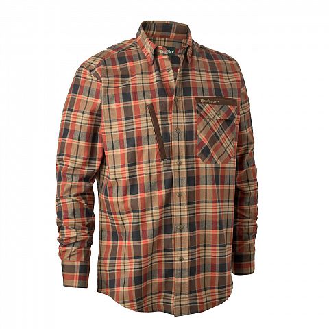 Рубашка DEERHUNTER Hektor (Orange Check)
