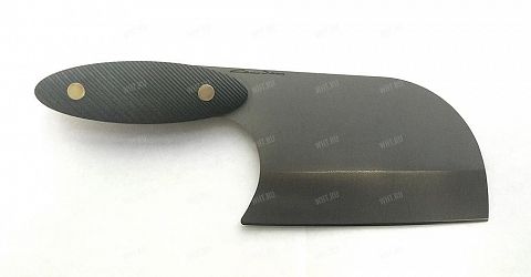Нож-топор кухонный сталь 110Х18, рукоять ламинат G10 чёрный