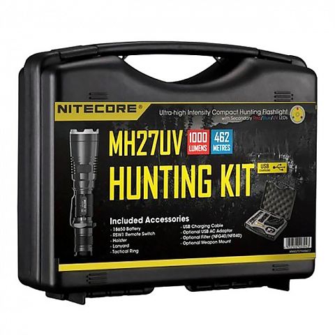 Фонарь NITECORE MH27UV Hunting Kit MH27UV + USB cable + NL183 + RSW1
