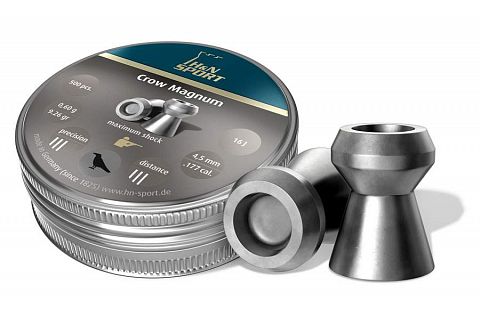 Пули H&N Crow Magnum  4,5мм 0,60г. (500 шт.)