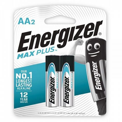 Батарейка ENERGIZER MAX PLUS AA BP2 (уп. 2 шт.)