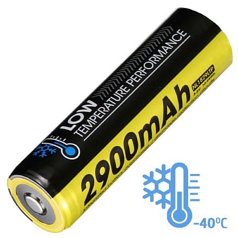 Аккумулятор NITECORE 18650 NL1829LTP Li-Ion 3.7V (2900mAh) 4A -40°C