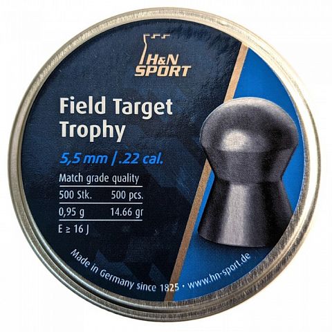Пули H&N Field Target Trophy 5,5мм 0,95г. (500 шт.)
